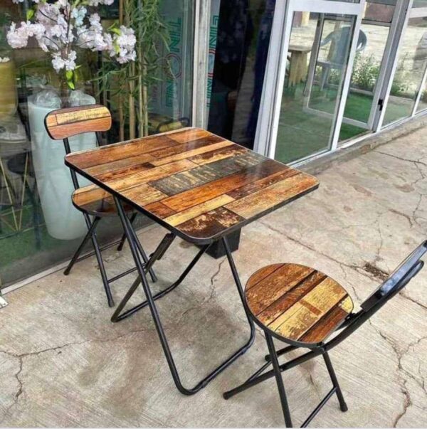 Foldable Table and 2 chairs - Image 2