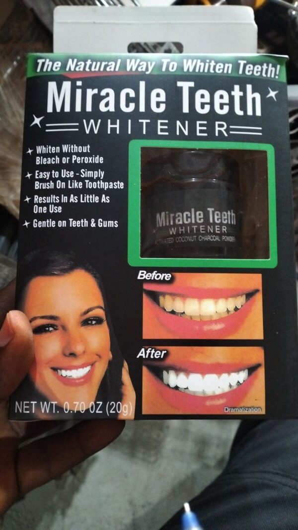 Miracle teeth whitener